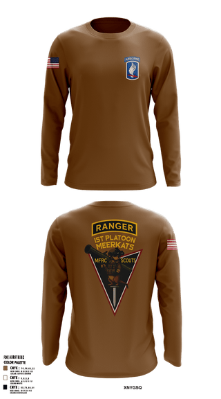 Long Sleeve Performance Shirt, Meerkats 173rd, Army, Teamtime, Team time, sublimation, custom sports apparel, team uniforms, spirit wear, spiritwear, sports uniforms, custom shirts, team store, custom team store, fundraiser sports, apparel fundraiser