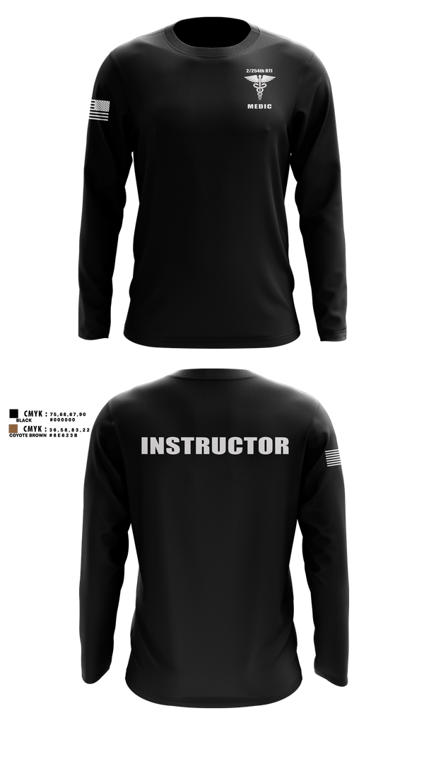Long Sleeve Performance Shirt, 2/254 RTI, Army, Teamtime, Team time, sublimation, custom sports apparel, team uniforms, spirit wear, spiritwear, sports uniforms, custom shirts, team store, custom team store, fundraiser sports, apparel fundraiser