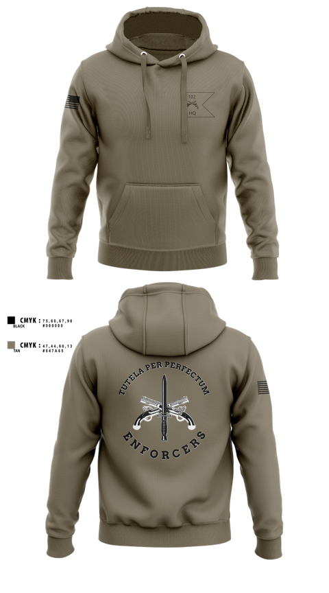 Hoodie, HHC, 102d MP BN, National Guard, Teamtime, Team time, sublimation, custom sports apparel, team uniforms, spirit wear, spiritwear, sports uniforms, custom shirts, team store, custom team store, fundraiser sports, apparel fundraiser