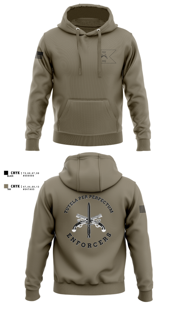 Hoodie, HHC, 102d MP BN, National Guard, Teamtime, Team time, sublimation, custom sports apparel, team uniforms, spirit wear, spiritwear, sports uniforms, custom shirts, team store, custom team store, fundraiser sports, apparel fundraiser