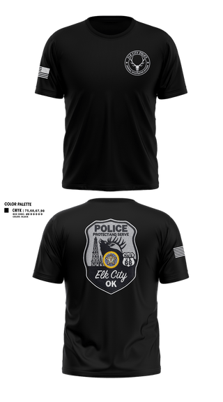 Short Sleeve Performance Shirt, Elk City Police Department, Police, Teamtime, Team time, sublimation, custom sports apparel, team uniforms, spirit wear, spiritwear, sports uniforms, custom shirts, team store, custom team store, fundraiser sports, apparel fundraiser