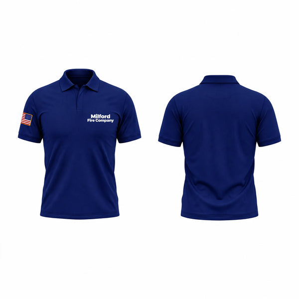Short Sleeve Performance Polo, Milford Fire Company, Fire Department, Teamtime, Team time, sublimation, custom sports apparel, team uniforms, spirit wear, spiritwear, sports uniforms, custom shirts, team store, custom team store, fundraiser sports, apparel fundraiser