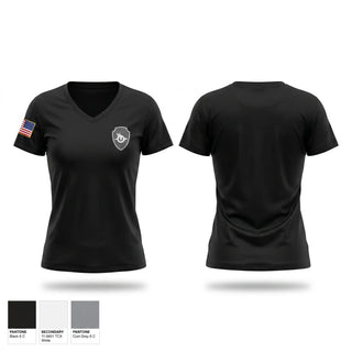 Womens Short Sleeve Vneck Shirt, Santa Clara Police Department, Police, Teamtime, Team time, sublimation, custom sports apparel, team uniforms, spirit wear, spiritwear, sports uniforms, custom shirts, team store, custom team store, fundraiser sports, apparel fundraiser