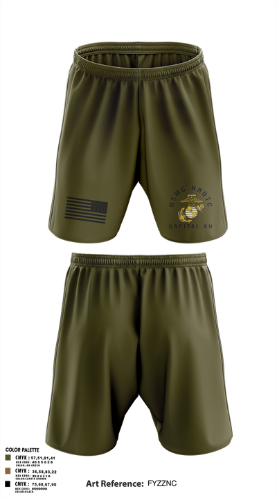 GWU NROTC 21201233 Athletic Shorts With Pockets - 1