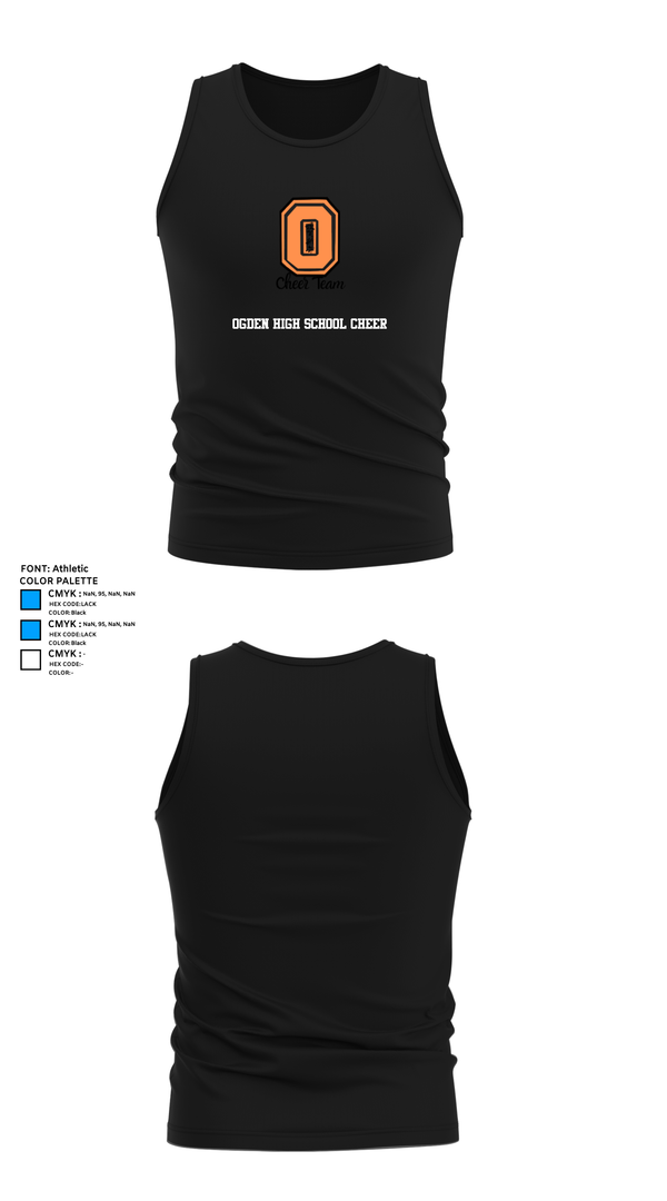 Tank Top, Ogden High School Cheer, Cheer, Teamtime, Team time, sublimation, custom sports apparel, team uniforms, spirit wear, spiritwear, sports uniforms, custom shirts, team store, custom team store, fundraiser sports, apparel fundraiser