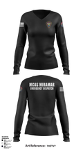 MCAS Miramar Emergency Dispatch Women's Long Sleeve V-neck Shirt - 6