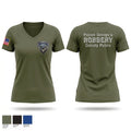 Prince George's County Police Robbery Unit 54388411 Women's Short Sleeve V-neck Shirt - 3