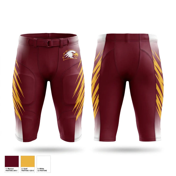 Football Pants, Pettus Eagles, , Teamtime, Team time, sublimation, custom sports apparel, team uniforms, spirit wear, spiritwear, sports uniforms, custom shirts, team store, custom team store, fundraiser sports, apparel fundraiser
