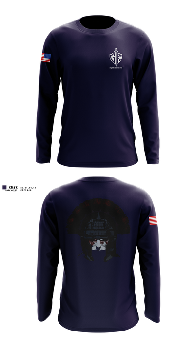 HQ PLT, A CO, USDB BN (CORR) 15623117 Long Sleeve Performance Shirt 2