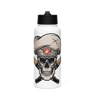 Marine wing support squadron 273 21344026 Stainless Steel Water Bottle with a Straw Lid