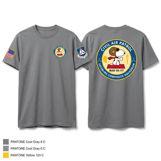 Old School Cotton Feel Shirt, Leesburg Composite Squadron, Air Force, Teamtime, Team time, sublimation, custom sports apparel, team uniforms, spirit wear, spiritwear, sports uniforms, custom shirts, team store, custom team store, fundraiser sports, apparel fundraiser