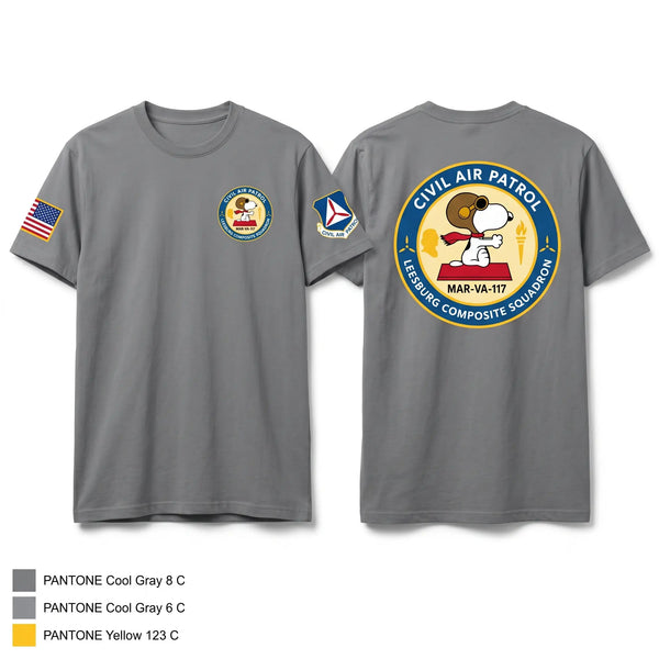 Old School Cotton Feel Shirt, Leesburg Composite Squadron, Air Force, Teamtime, Team time, sublimation, custom sports apparel, team uniforms, spirit wear, spiritwear, sports uniforms, custom shirts, team store, custom team store, fundraiser sports, apparel fundraiser