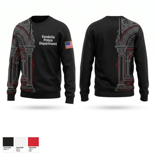 Crew Neck Sweatshirt, Vandalia Police Department, Police, Teamtime, Team time, sublimation, custom sports apparel, team uniforms, spirit wear, spiritwear, sports uniforms, custom shirts, team store, custom team store, fundraiser sports, apparel fundraiser