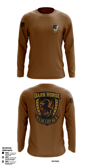 Long Sleeve Performance Shirt, Echo Company, 1-227 AB, 1ACB, 1CD, , Teamtime, Team time, sublimation, custom sports apparel, team uniforms, spirit wear, spiritwear, sports uniforms, custom shirts, team store, custom team store, fundraiser sports, apparel fundraiser
