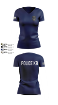 Roy Cit Police K9 Women's Short Sleeve V-neck Shirt - 106