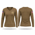 Washita County Sheriff’s Office Women's Long Sleeve V-neck Shirt - 1