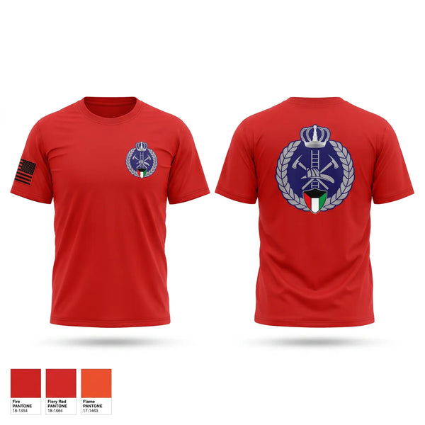 Old School Cotton Feel Shirt, Kuwait fire force, Fire Department, Teamtime, Team time, sublimation, custom sports apparel, team uniforms, spirit wear, spiritwear, sports uniforms, custom shirts, team store, custom team store, fundraiser sports, apparel fundraiser