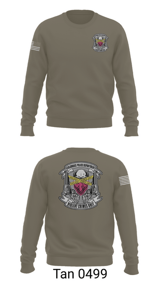 Crew Neck Sweatshirt, Violent Crime Unit, Police, Teamtime, Team time, sublimation, custom sports apparel, team uniforms, spirit wear, spiritwear, sports uniforms, custom shirts, team store, custom team store, fundraiser sports, apparel fundraiser