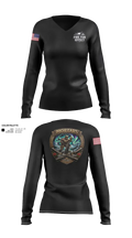 MORTARS 97092623 Women's Long Sleeve V-neck Shirt - 22
