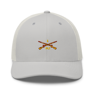 1st PLT B Co 1-173IN 18514147 Retro Trucker Hat | Yupoong 6606