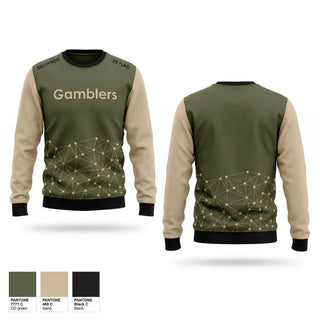 Crew Neck Sweatshirt, Gamblers, Ice Hockey, Teamtime, Team time, sublimation, custom sports apparel, team uniforms, spirit wear, spiritwear, sports uniforms, custom shirts, team store, custom team store, fundraiser sports, apparel fundraiser