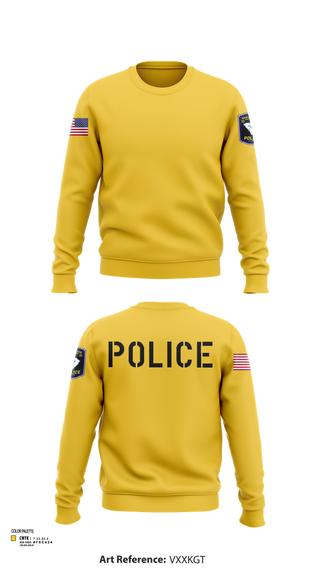 Crew Neck Sweatshirt, New Ellenton Police Department, Police, Teamtime, Team time, sublimation, custom sports apparel, team uniforms, spirit wear, spiritwear, sports uniforms, custom shirts, team store, custom team store, fundraiser sports, apparel fundraiser