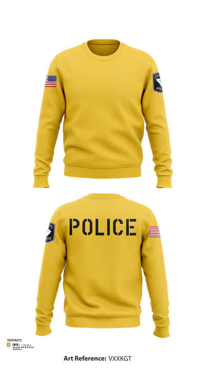 New Ellenton Police Department 612730 Crew Neck Sweatshirt - 5