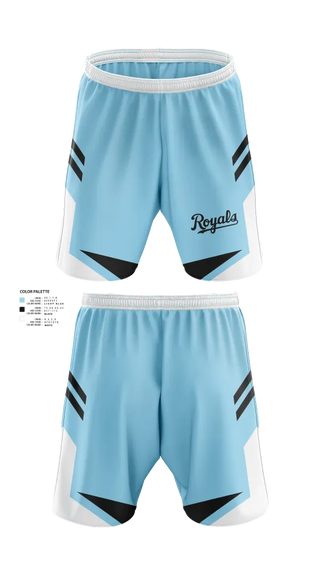 Athletic Shorts With Pockets, Royals, Baseball, Teamtime, Team time, sublimation, custom sports apparel, team uniforms, spirit wear, spiritwear, sports uniforms, custom shirts, team store, custom team store, fundraiser sports, apparel fundraiser
