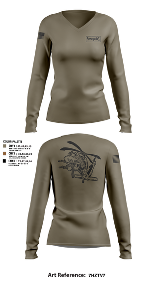 Womens Long Sleeve Vneck Shirt, B Co. 2-147, , Teamtime, Team time, sublimation, custom sports apparel, team uniforms, spirit wear, spiritwear, sports uniforms, custom shirts, team store, custom team store, fundraiser sports, apparel fundraiser
