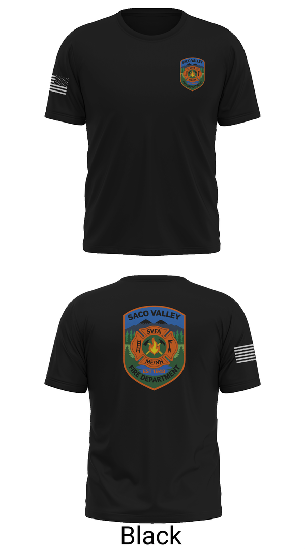 Old School Cotton Feel Shirt, Saco Valley Fire Department, Fire Department, Teamtime, Team time, sublimation, custom sports apparel, team uniforms, spirit wear, spiritwear, sports uniforms, custom shirts, team store, custom team store, fundraiser sports, apparel fundraiser