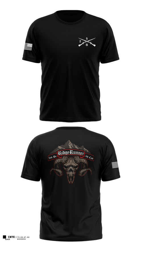 Short Sleeve Performance Shirt, Ridgerunner 2-5 CAV, Army, Teamtime, Team time, sublimation, custom sports apparel, team uniforms, spirit wear, spiritwear, sports uniforms, custom shirts, team store, custom team store, fundraiser sports, apparel fundraiser