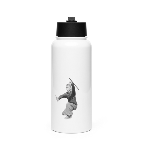 ORTIZ ACADEMY 96334363 Stainless Steel Water Bottle with a Straw Lid