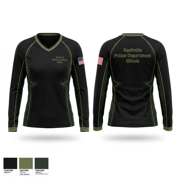 Nashville Police Department, Illinois Old School Cotton Feel Shirt - 1