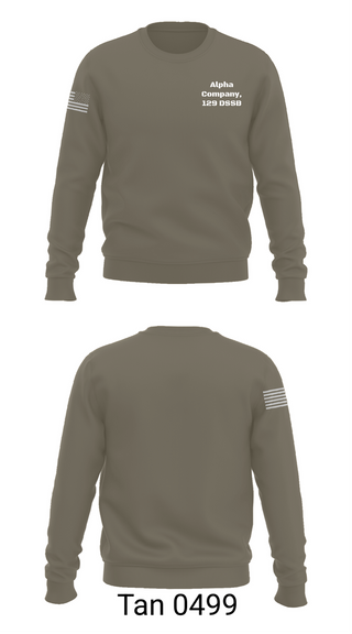 Crew Neck Sweatshirt, Alpha Company, 129 DSSB, , Teamtime, Team time, sublimation, custom sports apparel, team uniforms, spirit wear, spiritwear, sports uniforms, custom shirts, team store, custom team store, fundraiser sports, apparel fundraiser