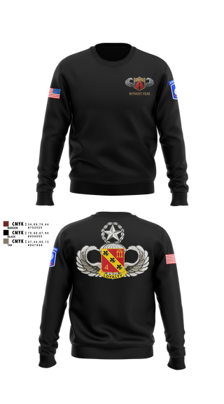 Crew Neck Sweatshirt, 4-319 AFAR, Assassin Battery, Army, Teamtime, Team time, sublimation, custom sports apparel, team uniforms, spirit wear, spiritwear, sports uniforms, custom shirts, team store, custom team store, fundraiser sports, apparel fundraiser