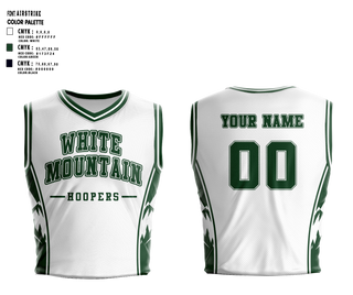 Mens Basketball Jersey, White Mountain Hoopers, Men's Basketball, Teamtime, Team time, sublimation, custom sports apparel, team uniforms, spirit wear, spiritwear, sports uniforms, custom shirts, team store, custom team store, fundraiser sports, apparel fundraiser