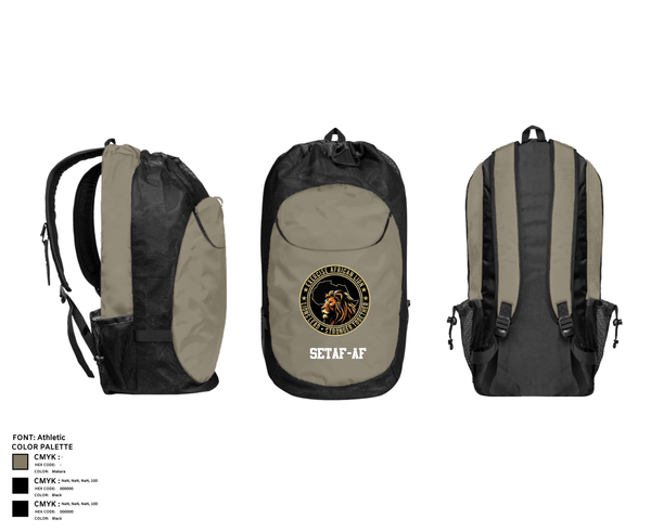 Gear Bag, SETAF-AF, Army, Teamtime, Team time, sublimation, custom sports apparel, team uniforms, spirit wear, spiritwear, sports uniforms, custom shirts, team store, custom team store, fundraiser sports, apparel fundraiser