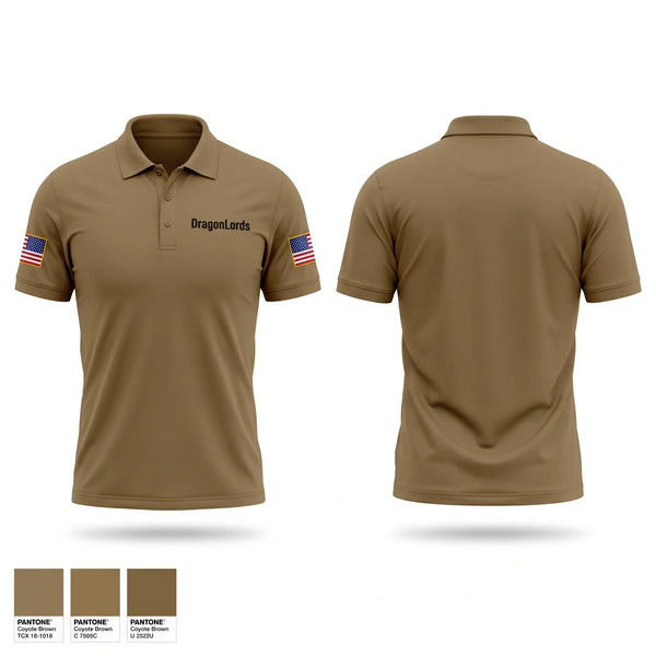 Short Sleeve Performance Polo, DragonLords, Army, Teamtime, Team time, sublimation, custom sports apparel, team uniforms, spirit wear, spiritwear, sports uniforms, custom shirts, team store, custom team store, fundraiser sports, apparel fundraiser
