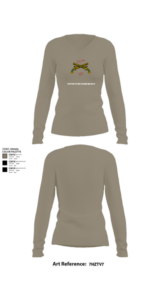 Women's Long Sleeve Vneck Shirt, , Army, Teamtime, Team time, sublimation, custom sports apparel, team uniforms, spirit wear, spiritwear, sports uniforms, custom shirts, team store, custom team store, fundraiser sports, apparel fundraiser