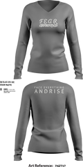 FearLifestyle 46237341 Women's Long Sleeve V-neck Shirt - 105