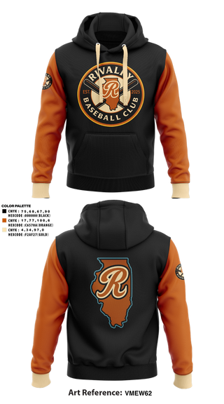 Hoodie, Rivalry Baseball Club, Baseball, Teamtime, Team time, sublimation, custom sports apparel, team uniforms, spirit wear, spiritwear, sports uniforms, custom shirts, team store, custom team store, fundraiser sports, apparel fundraiser