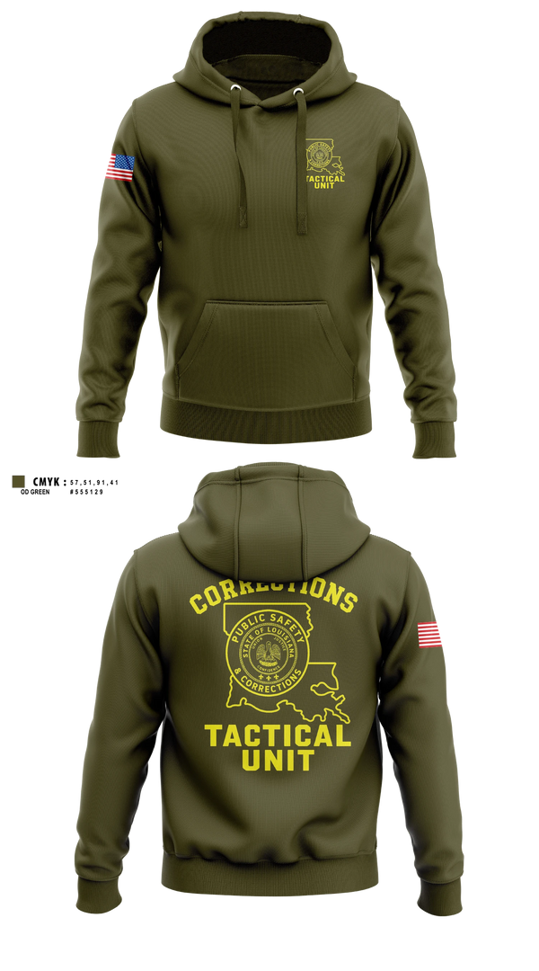 Hoodie, David Wade Correctional Center, Police, Teamtime, Team time, sublimation, custom sports apparel, team uniforms, spirit wear, spiritwear, sports uniforms, custom shirts, team store, custom team store, fundraiser sports, apparel fundraiser
