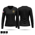 Schuyler County Sheriff’s Office Women's Long Sleeve V-neck Shirt - 1