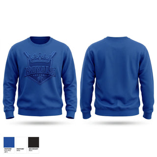 Crew Neck Sweatshirt, Royals, Baseball, Teamtime, Team time, sublimation, custom sports apparel, team uniforms, spirit wear, spiritwear, sports uniforms, custom shirts, team store, custom team store, fundraiser sports, apparel fundraiser