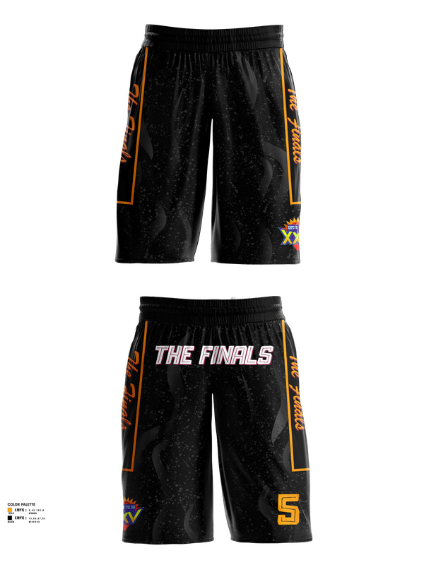 Mens Basketball Shorts, Hoops in the Sun, Men's Basketball, Teamtime, Team time, sublimation, custom sports apparel, team uniforms, spirit wear, spiritwear, sports uniforms, custom shirts, team store, custom team store, fundraiser sports, apparel fundraiser