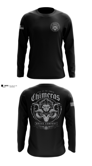 Long Sleeve Performance Shirt, Bravo Company, 401st Cyber Battalion, Army, Teamtime, Team time, sublimation, custom sports apparel, team uniforms, spirit wear, spiritwear, sports uniforms, custom shirts, team store, custom team store, fundraiser sports, apparel fundraiser
