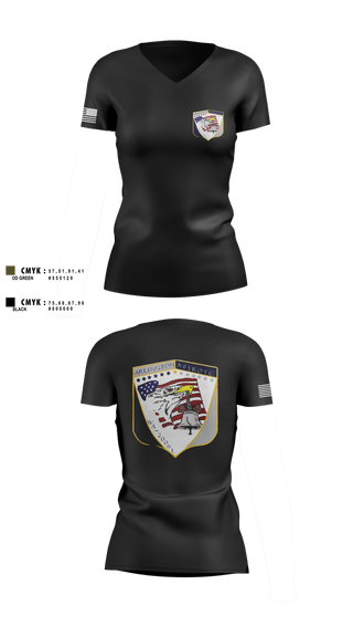 Womens Short Sleeve Vneck Shirt, 61st eagle squadron, , Teamtime, Team time, sublimation, custom sports apparel, team uniforms, spirit wear, spiritwear, sports uniforms, custom shirts, team store, custom team store, fundraiser sports, apparel fundraiser