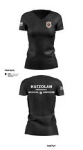 HATZOLAH EMS 34553730 Women's Short Sleeve V-neck Shirt - 1