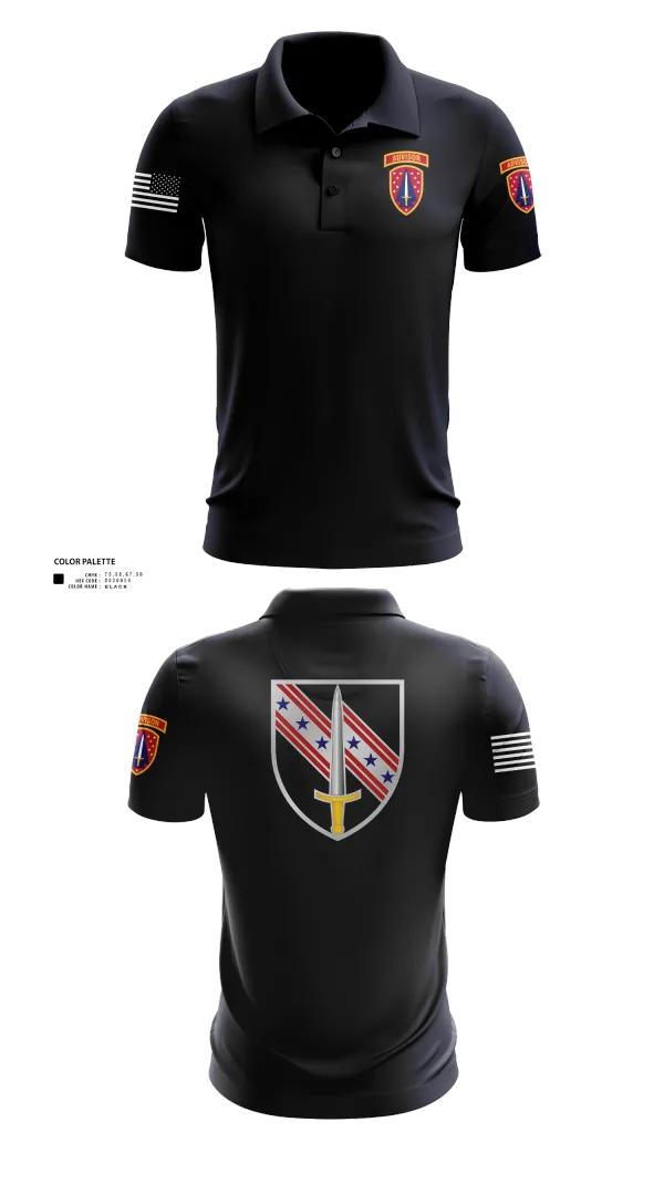 Short Sleeve Performance Polo, 6/54th SFAB, National Guard, Teamtime, Team time, sublimation, custom sports apparel, team uniforms, spirit wear, spiritwear, sports uniforms, custom shirts, team store, custom team store, fundraiser sports, apparel fundraiser