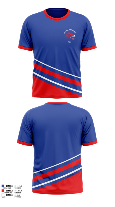 Leander High School Golf 21884690 Short Sleeve Performance Shirt - 1
